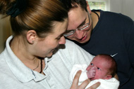 Jo & Sean with Elouise