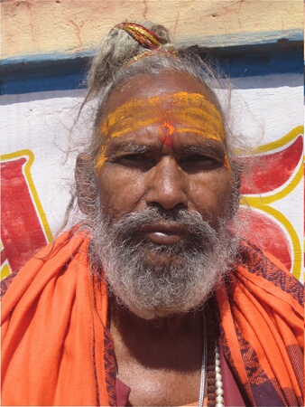 Holy Man by the river in Udaipur