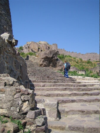 Tracy at Hyderabad Fort