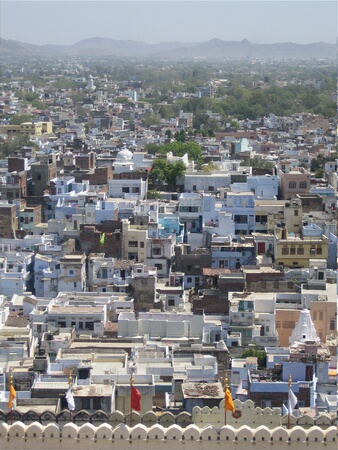 View from City Palace, Udaipur