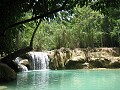 The girls swam in the pool, 30k outside Luang Prabang, Laos